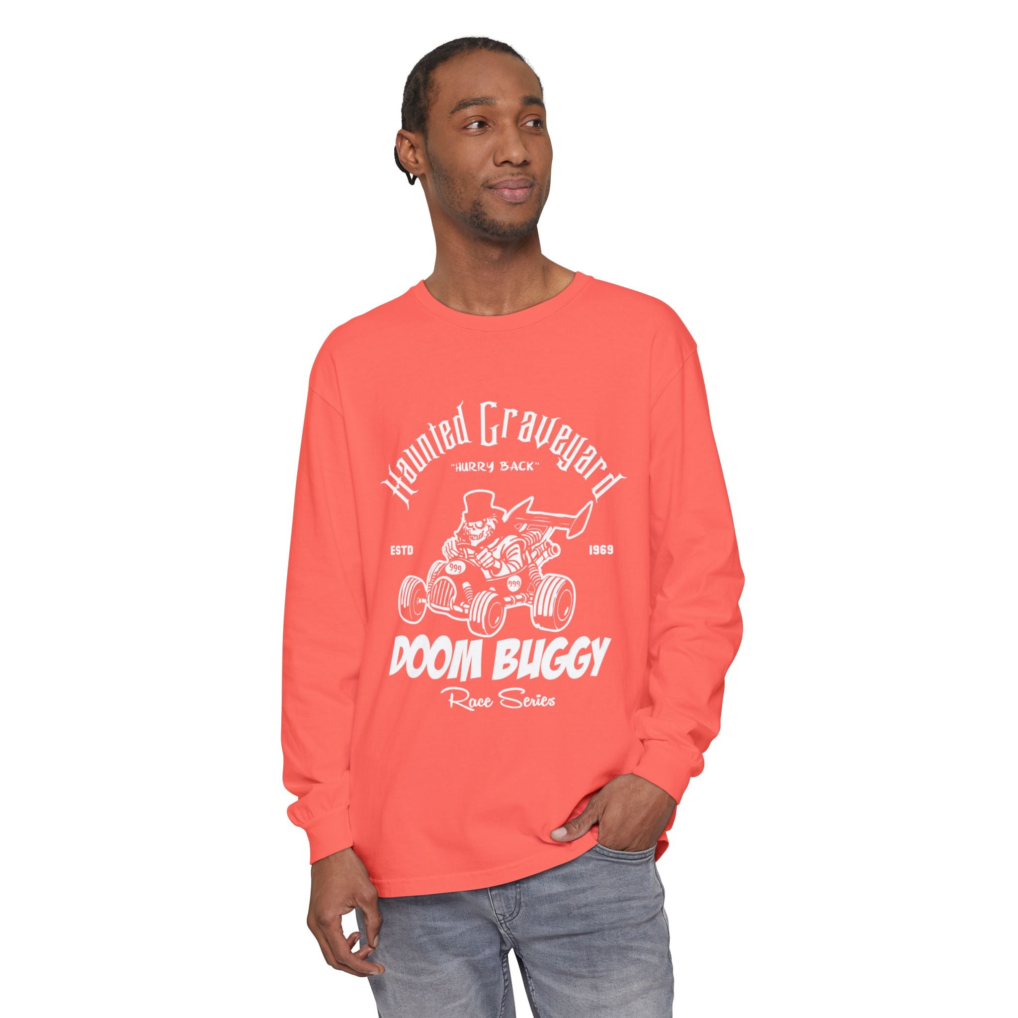 Haunted Graveyard Doom Buggy Race Series Long Sleeve Unisex T-Shirt