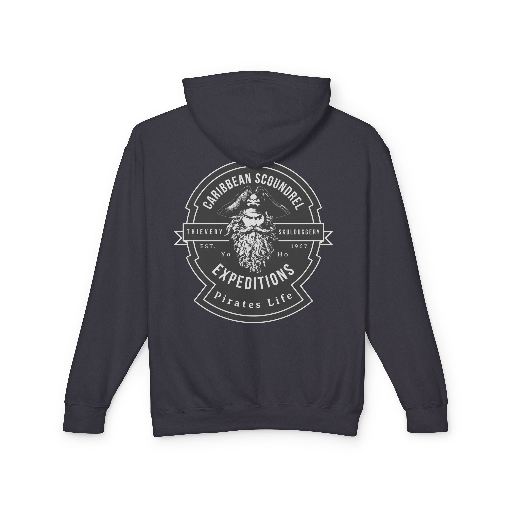 Caribbean Scoundrel Expeditions Unisex Lightweight Hoodie - Yo Ho, Yo Ho