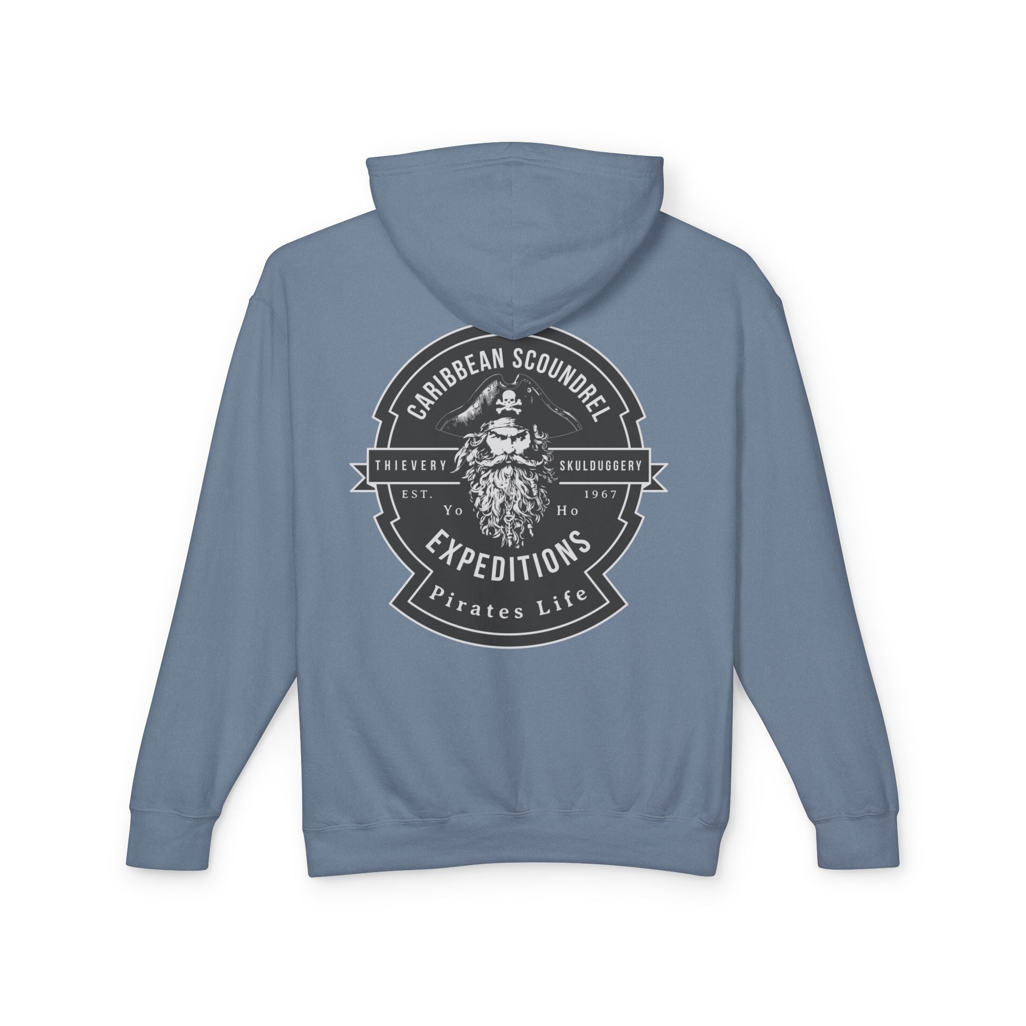 Caribbean Scoundrel Expeditions Unisex Lightweight Hoodie - Yo Ho, Yo Ho