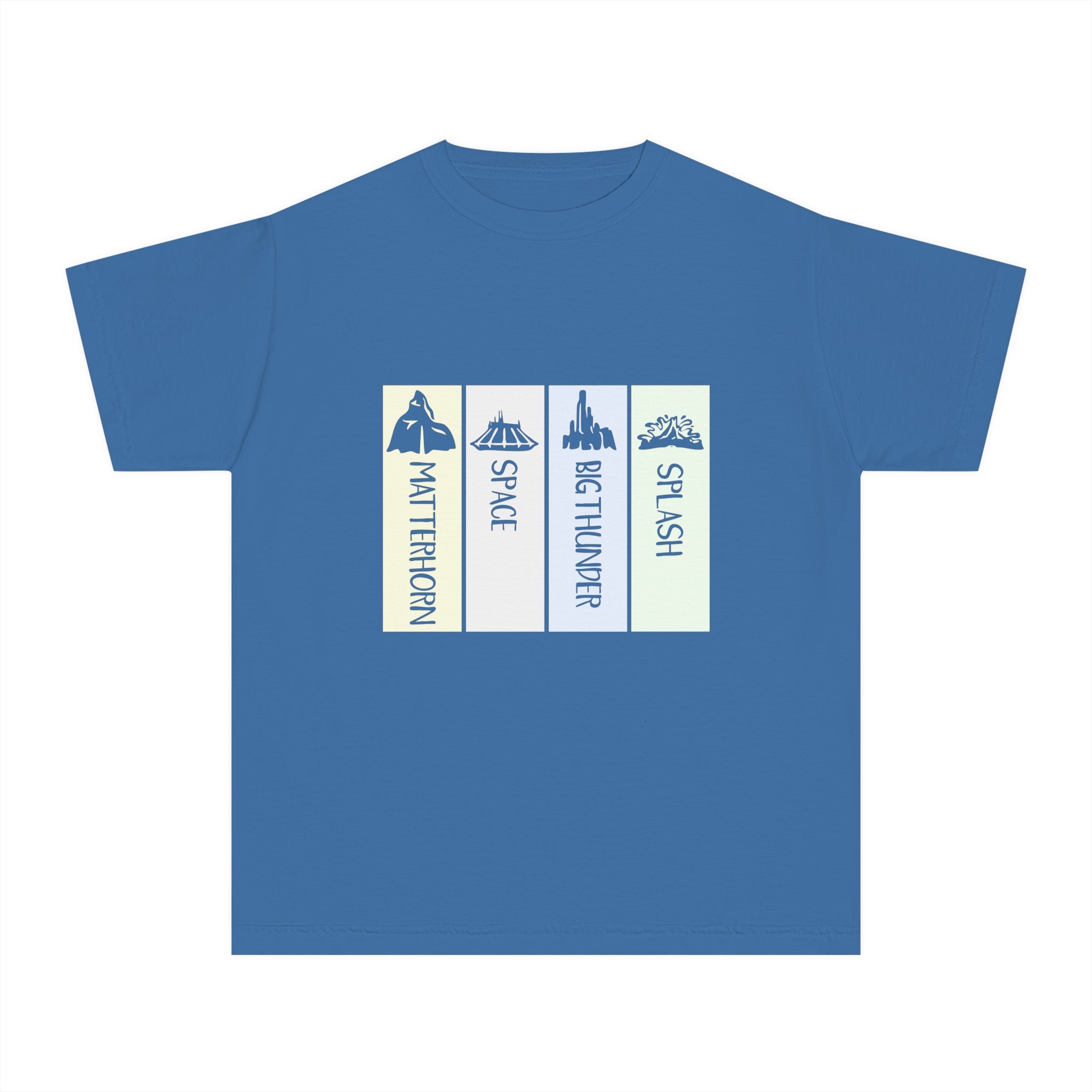 Adventure Awaits Youth Midweight Tee, The Mountains at Disneyland