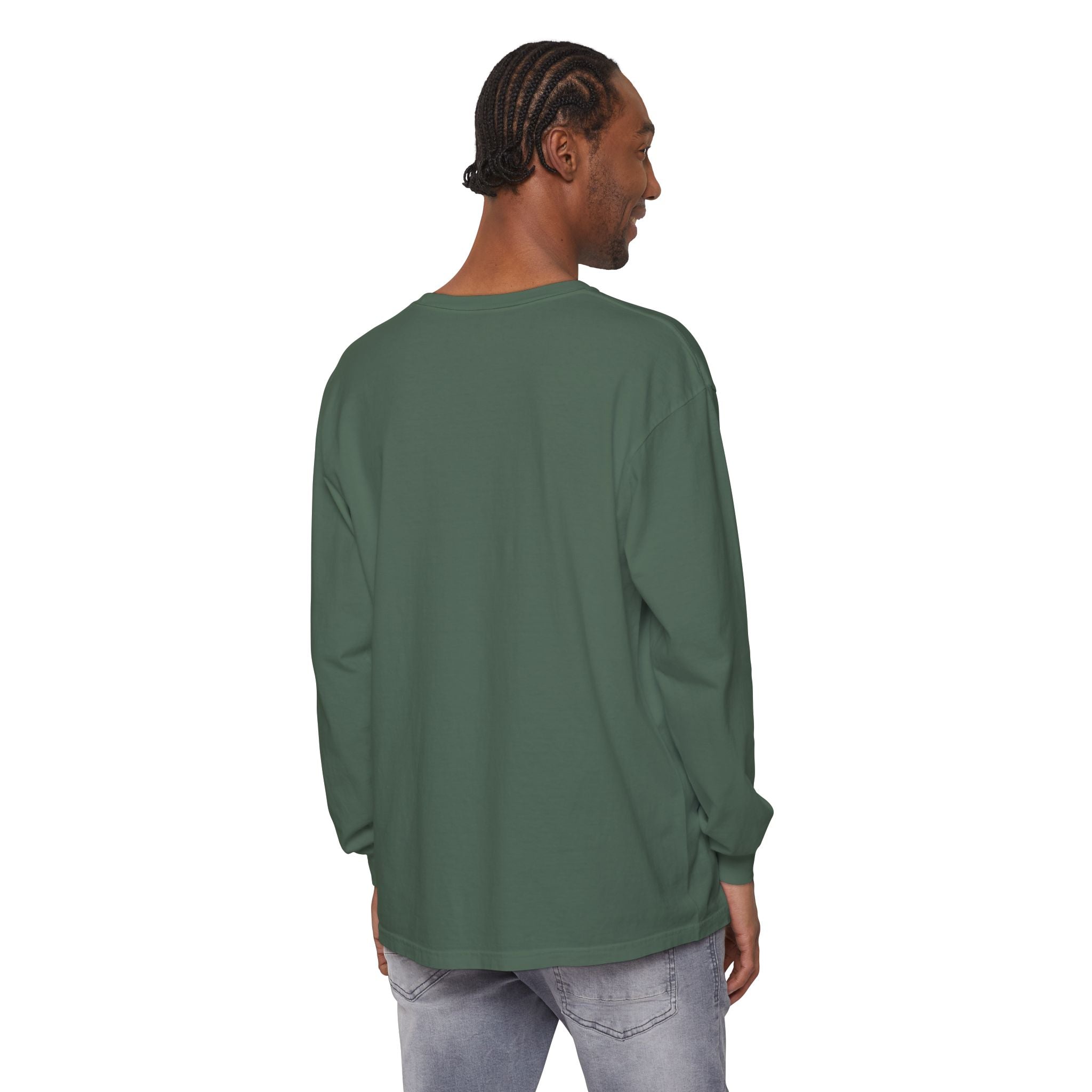 Pegasus Track & Field Long Sleeve T-Shirt - Unisex Garment-Dyed Graphic Tee