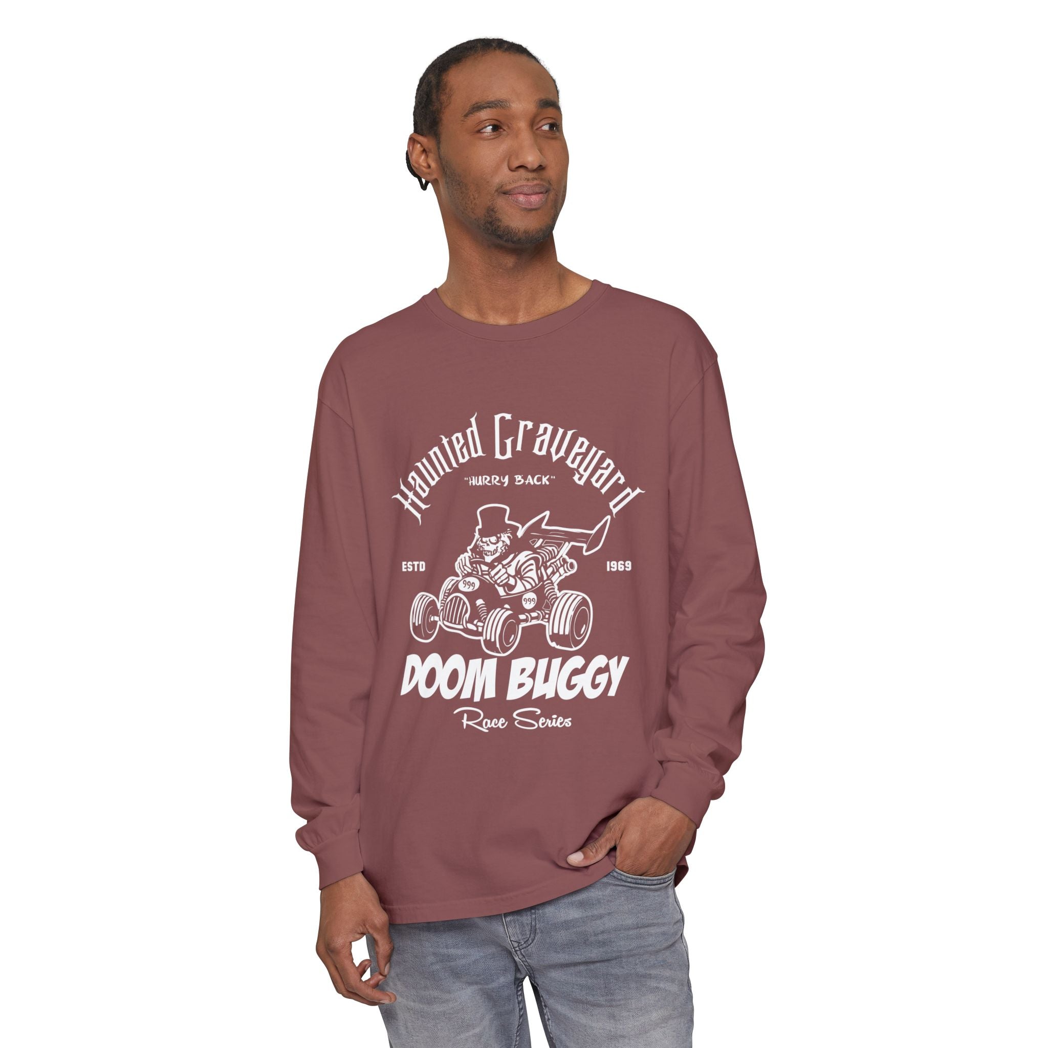 Haunted Graveyard Doom Buggy Race Series Long Sleeve Unisex T-Shirt