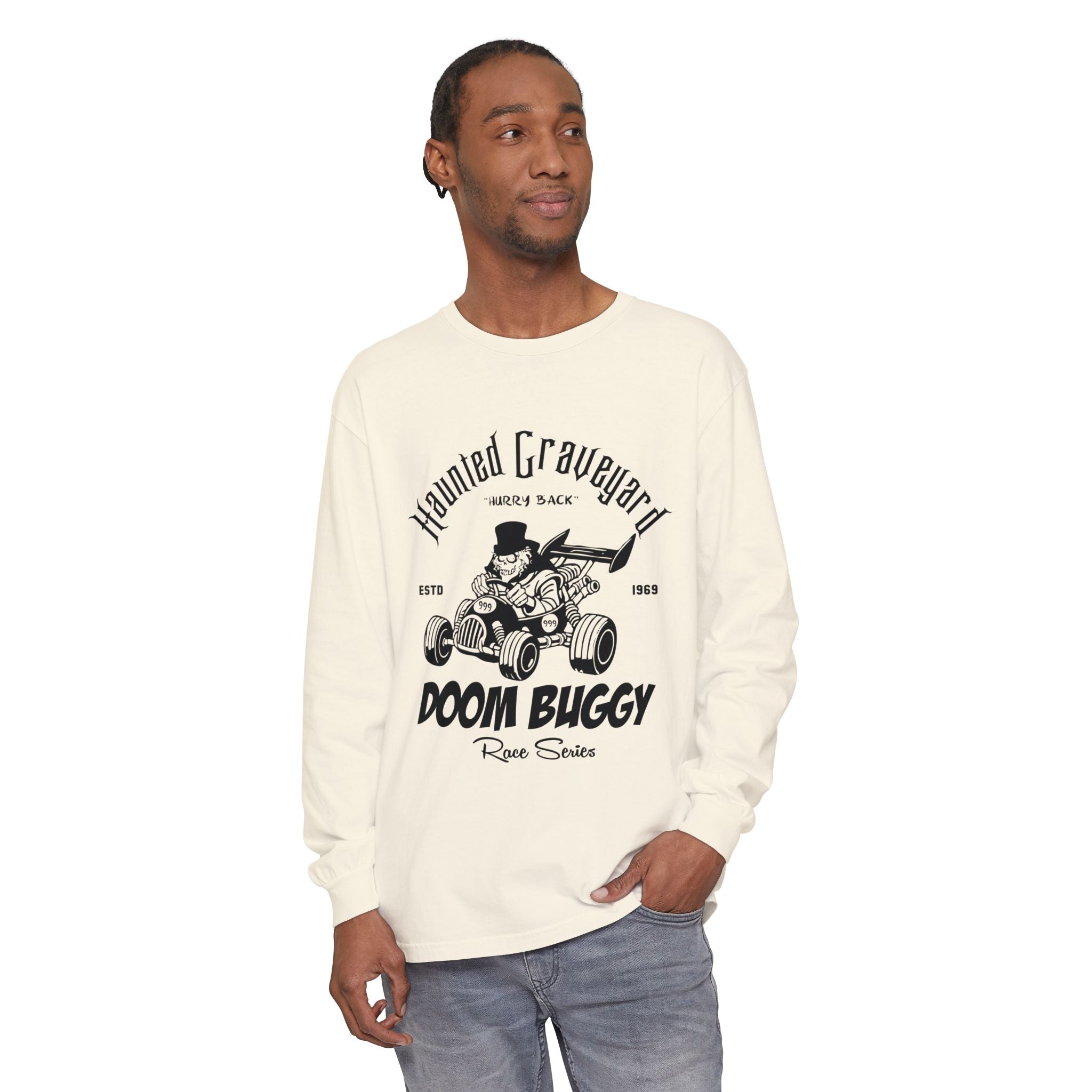 Haunted Graveyard Doom Buggy Race Series Long Sleeve Unisex T-Shirt