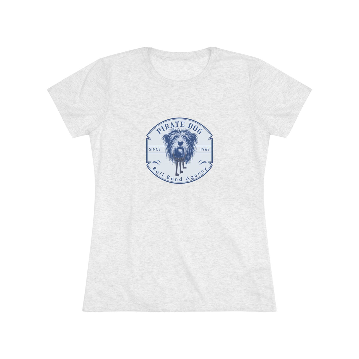 Pirate Dog Bail Bond Agency Women's Triblend Tee