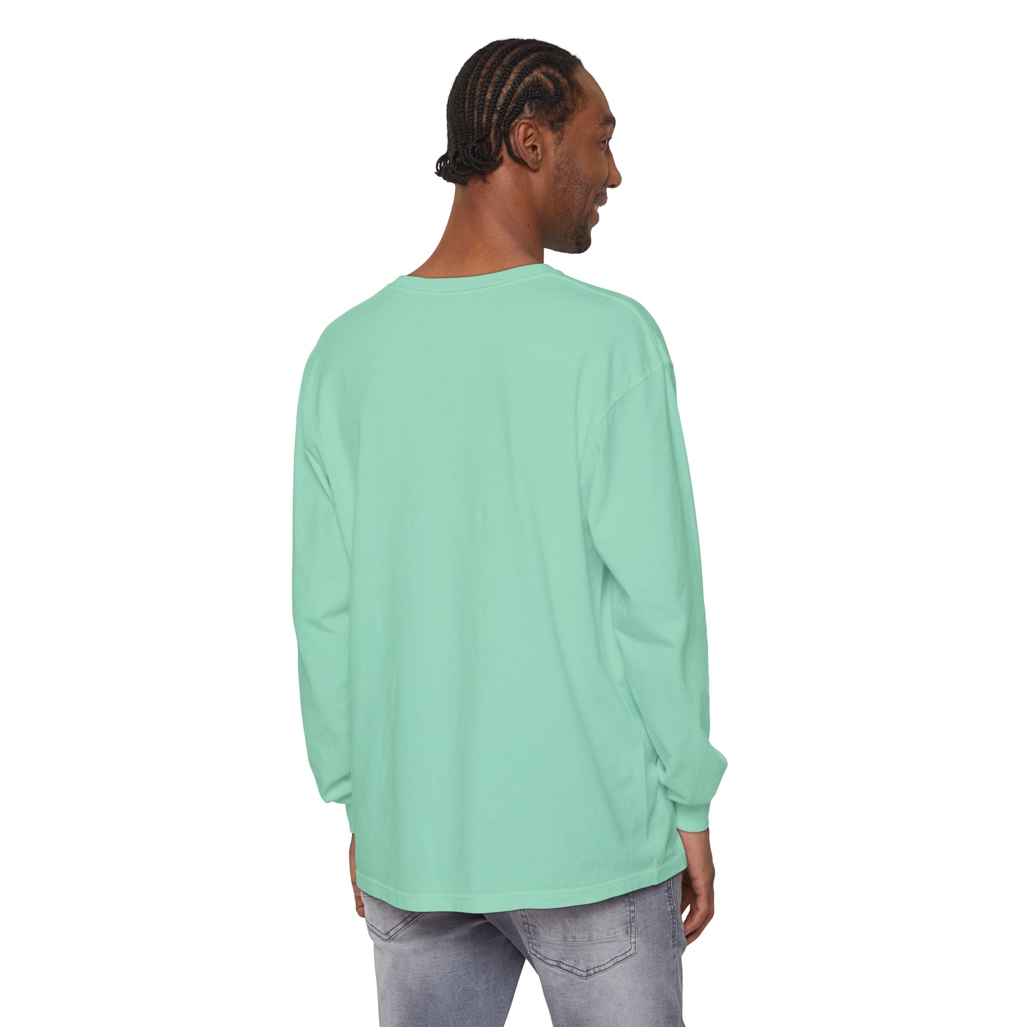 Pegasus Track & Field Long Sleeve T-Shirt - Unisex Garment-Dyed Graphic Tee