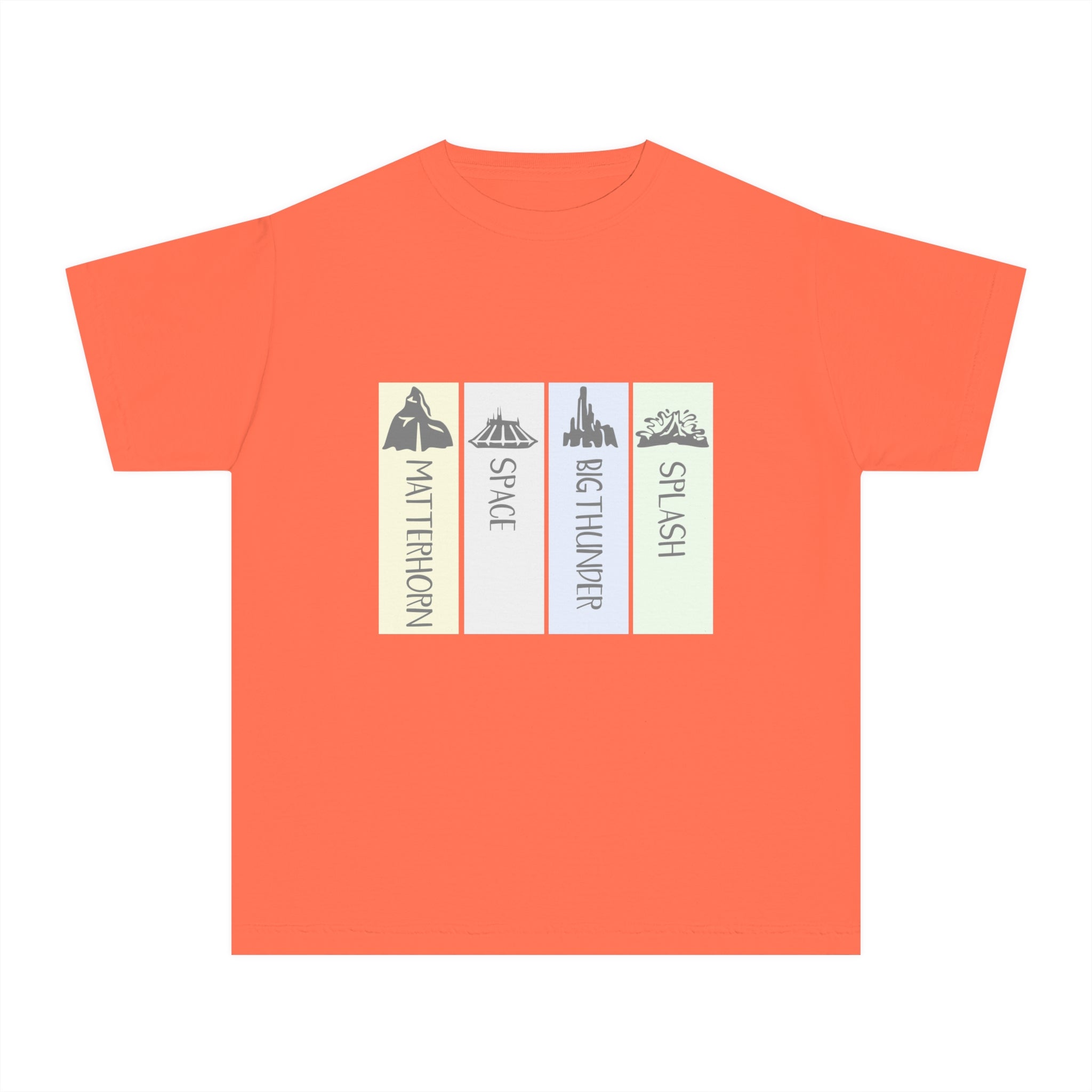 Adventure Awaits Youth Midweight Tee, The Mountains at Disneyland