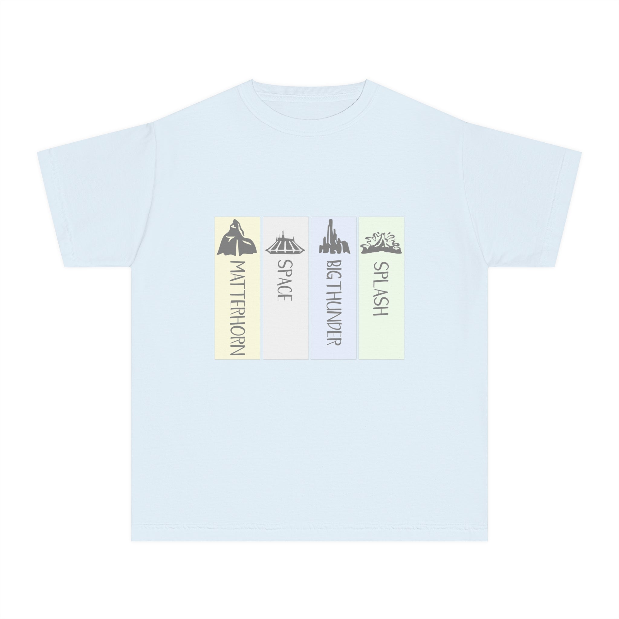Adventure Awaits Youth Midweight Tee, The Mountains at Disneyland