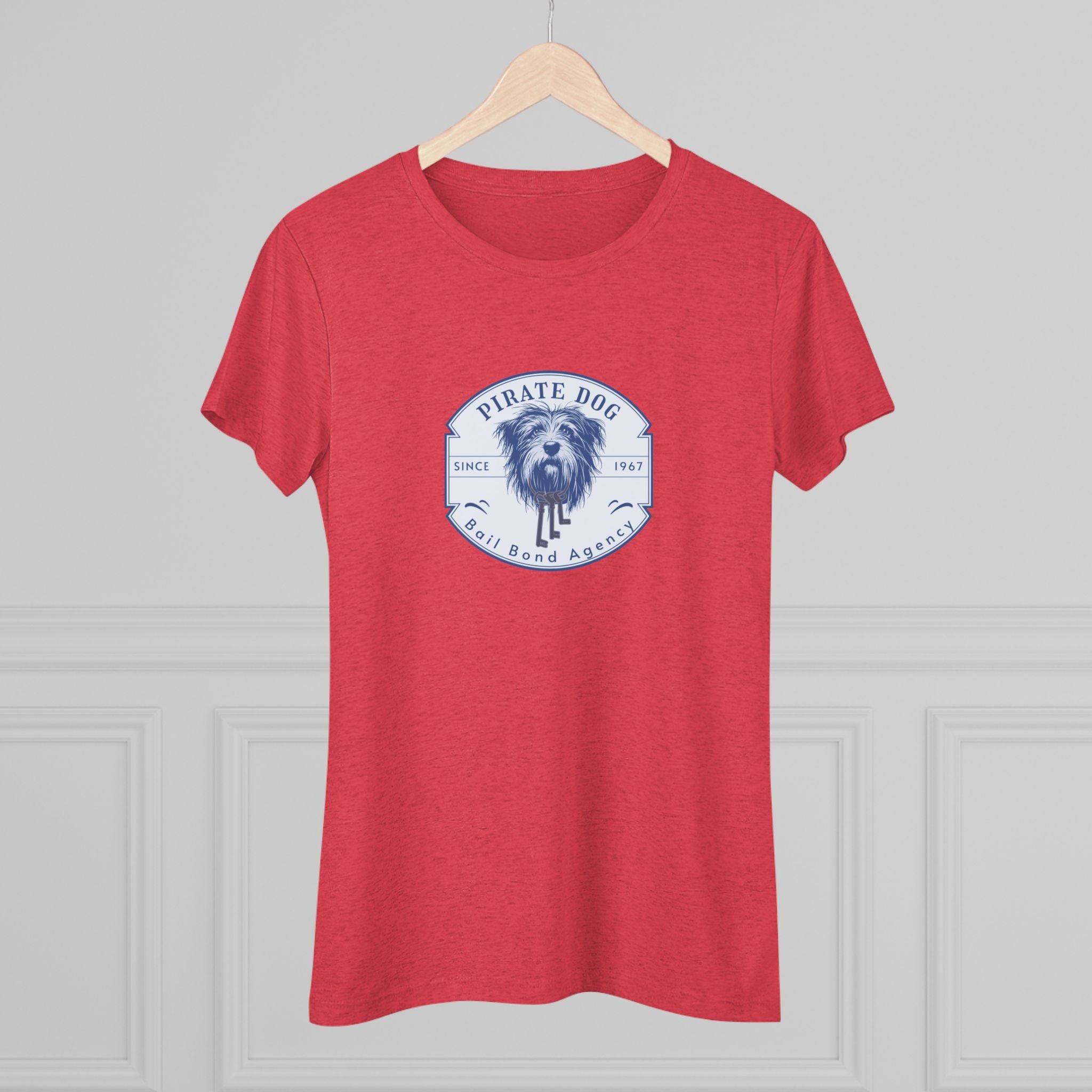 Pirate Dog Bail Bond Agency Women's Triblend Tee