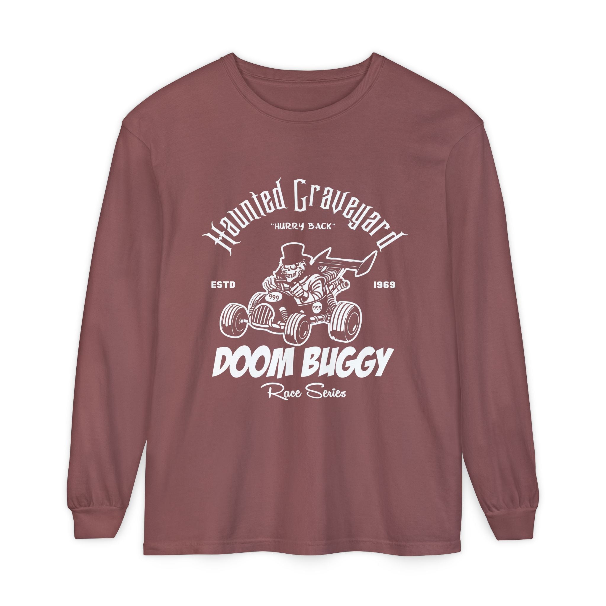 Haunted Graveyard Doom Buggy Race Series Long Sleeve Unisex T-Shirt