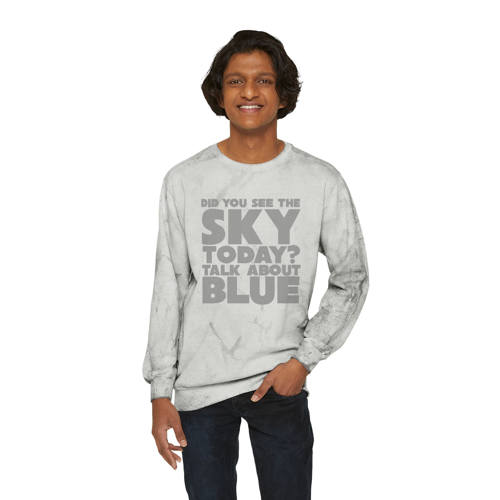 Kronks Blue Sky Unisex Color Blast Crewneck Sweatshirt