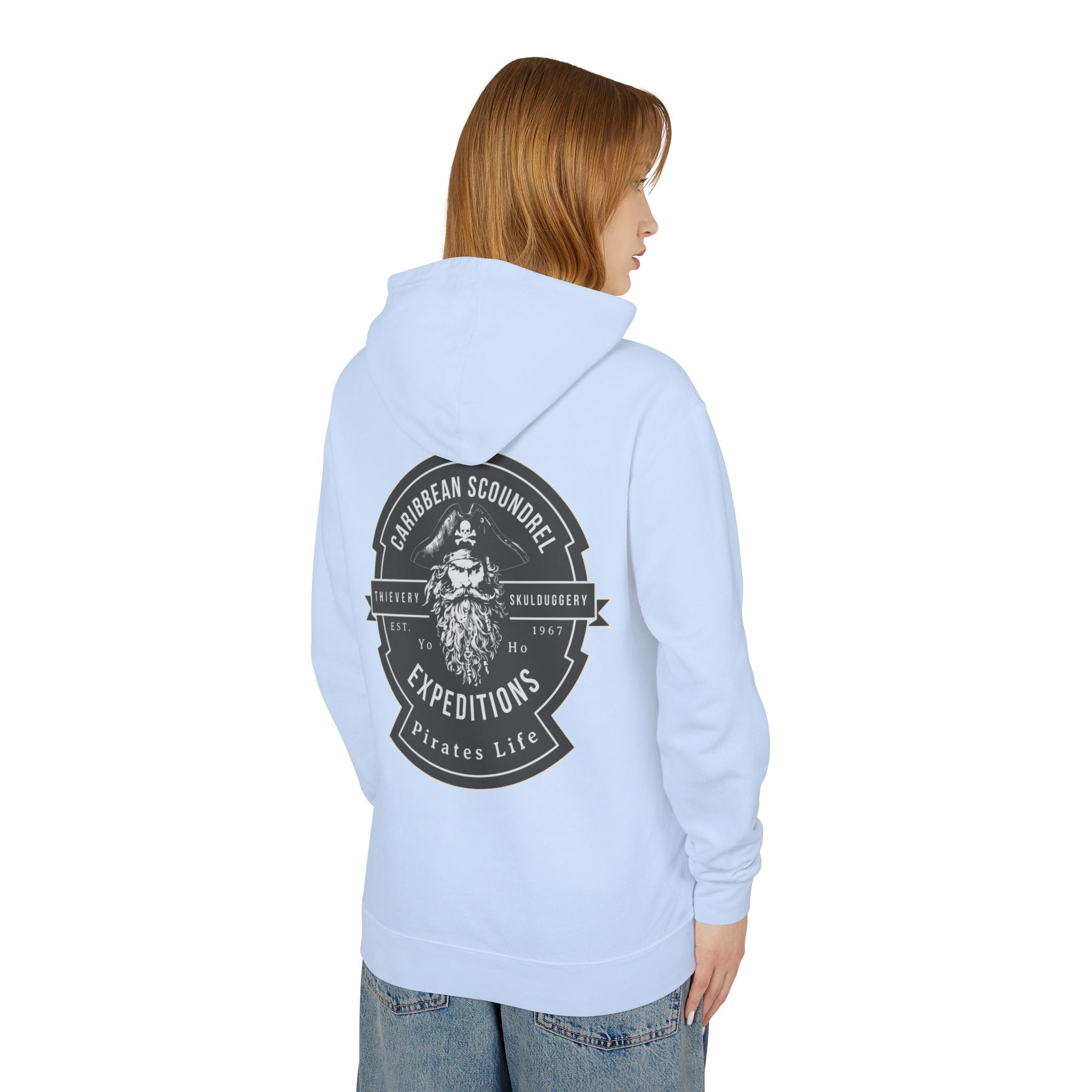 Caribbean Scoundrel Expeditions Unisex Lightweight Hoodie - Yo Ho, Yo Ho