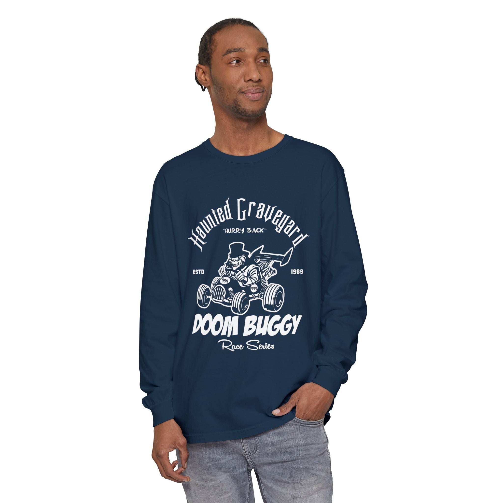 Haunted Graveyard Doom Buggy Race Series Long Sleeve Unisex T-Shirt