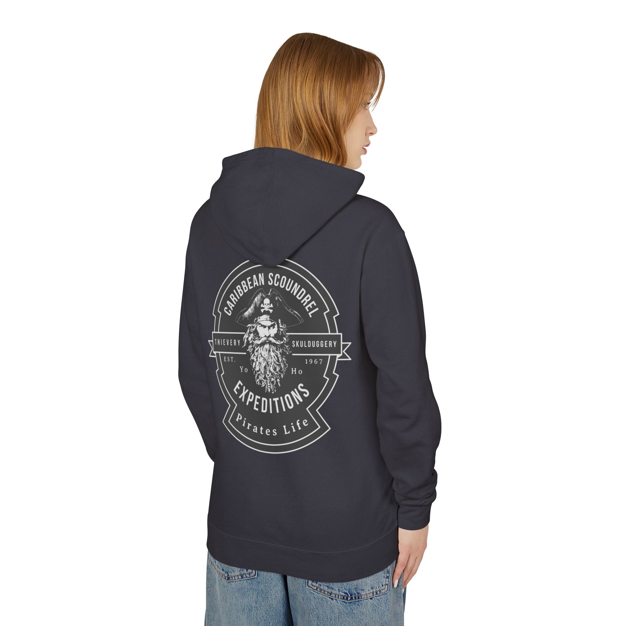 Caribbean Scoundrel Expeditions Unisex Lightweight Hoodie - Yo Ho, Yo Ho