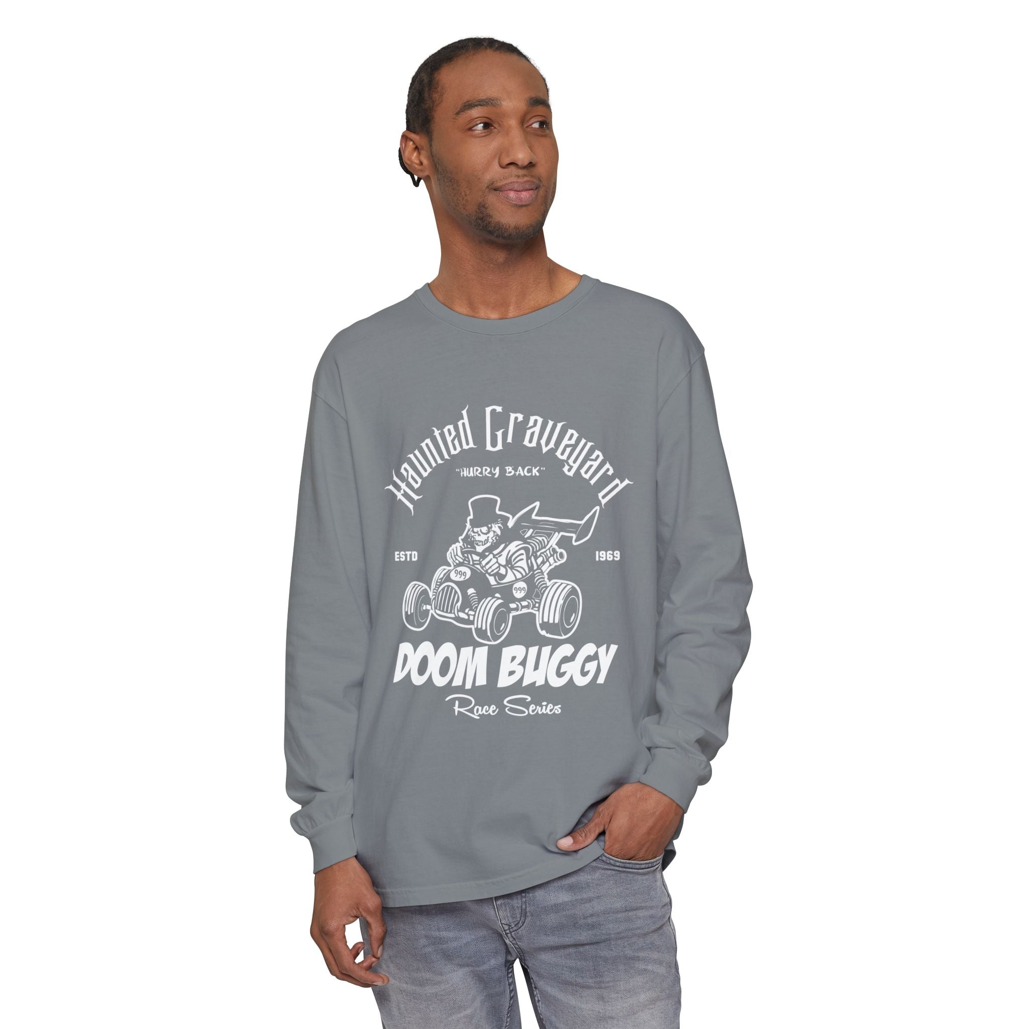 Haunted Graveyard Doom Buggy Race Series Long Sleeve Unisex T-Shirt