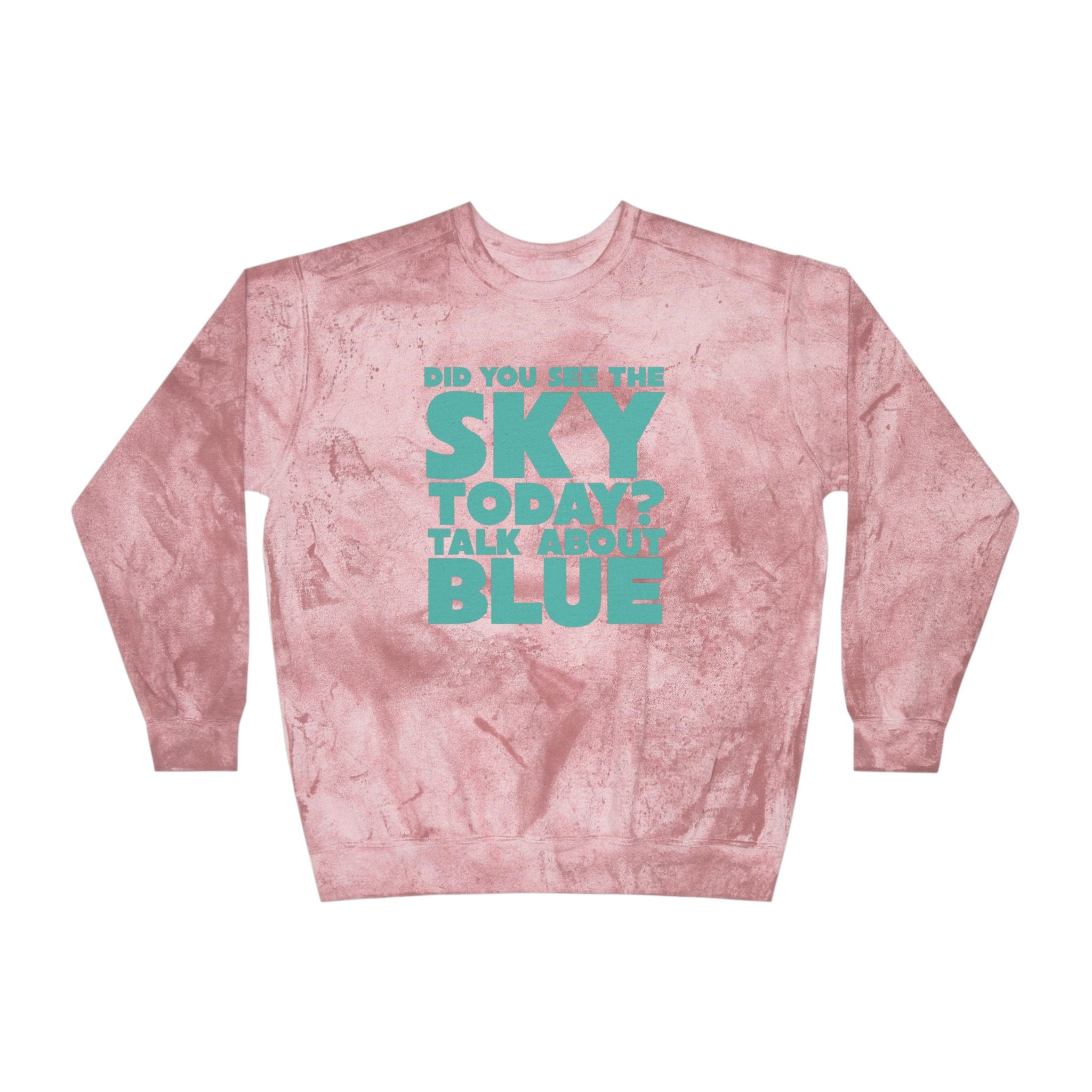 Kronks Blue Sky Unisex Color Blast Crewneck Sweatshirt