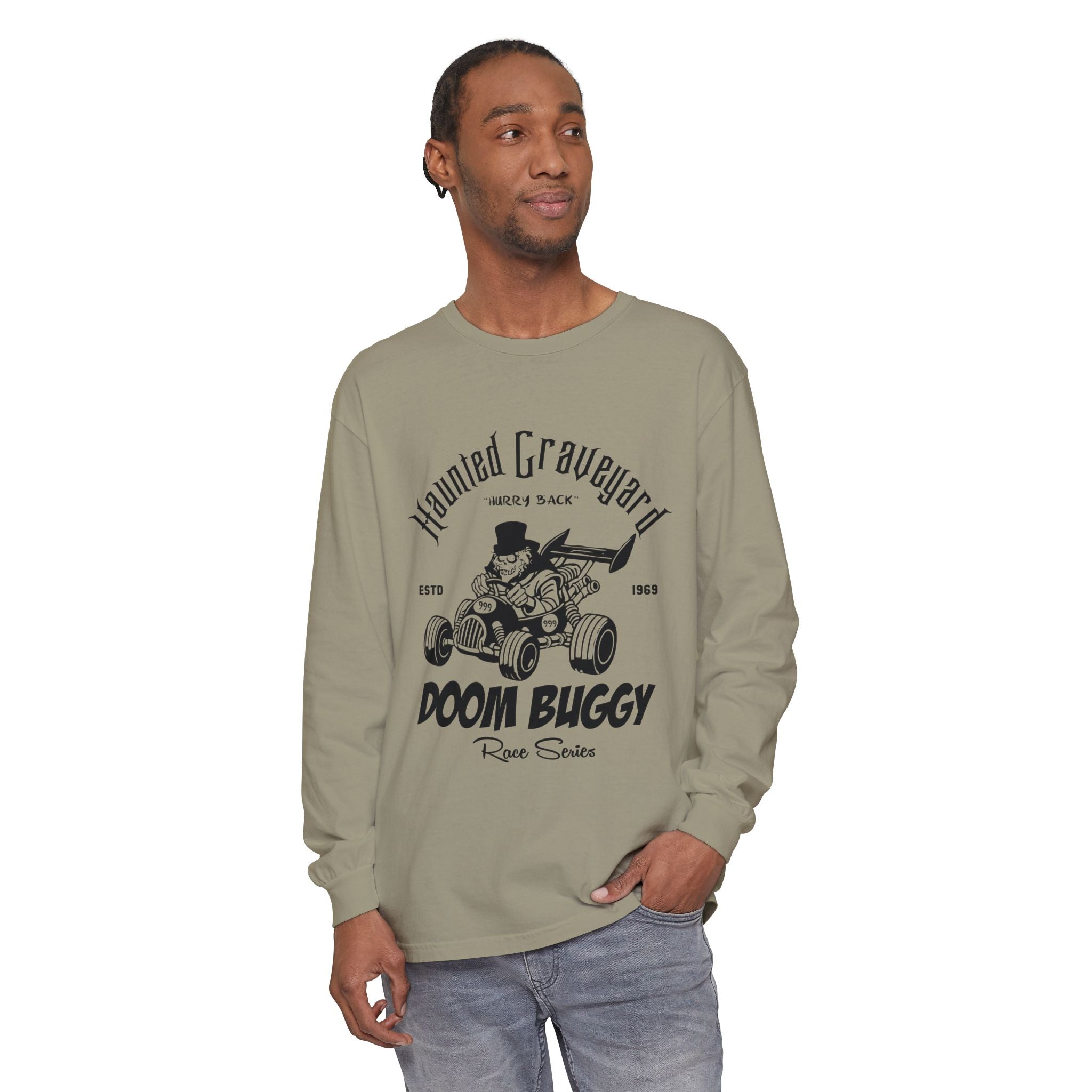 Haunted Graveyard Doom Buggy Race Series Long Sleeve Unisex T-Shirt