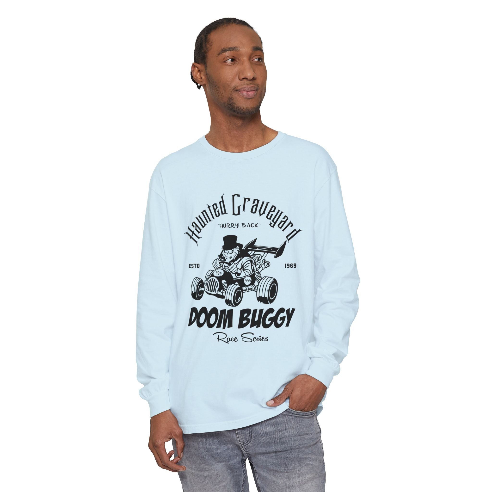 Haunted Graveyard Doom Buggy Race Series Long Sleeve Unisex T-Shirt