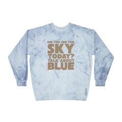 Kronks Blue Sky Unisex Color Blast Crewneck Sweatshirt