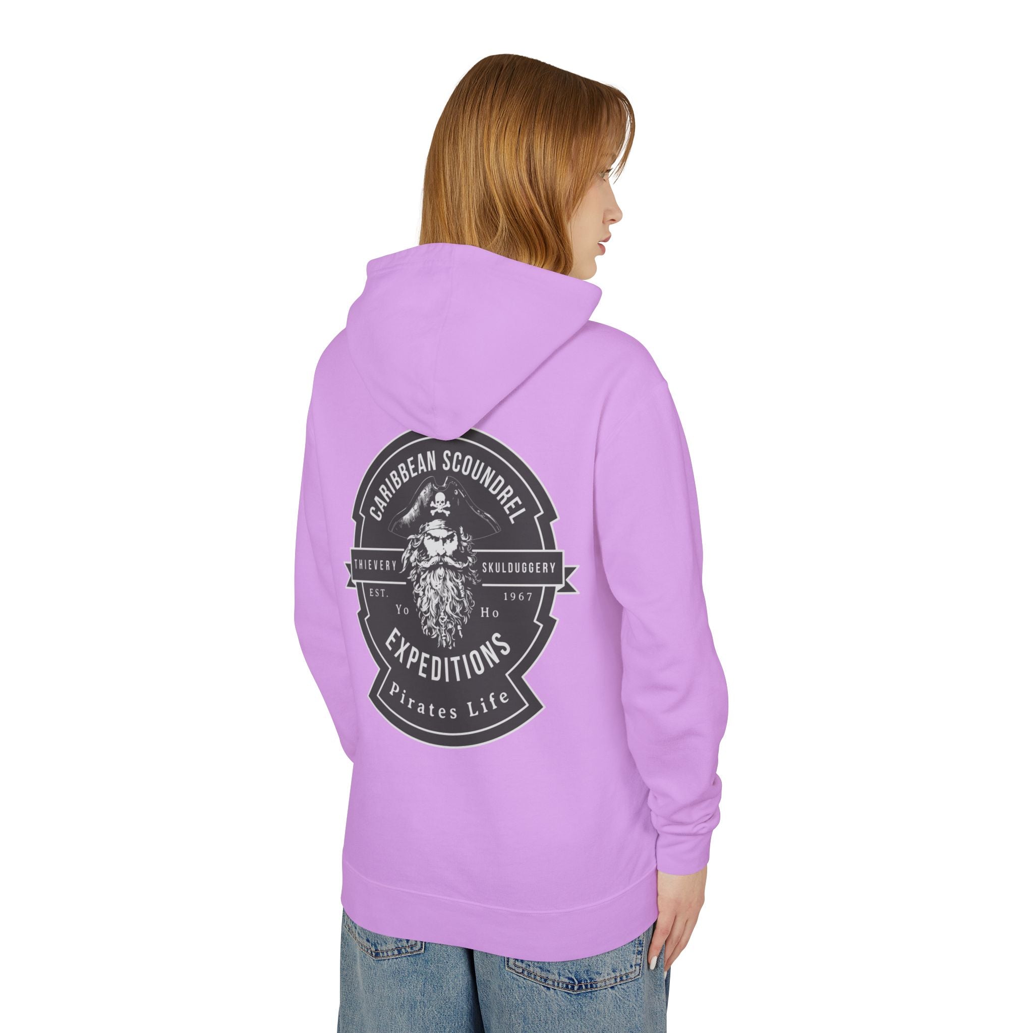 Caribbean Scoundrel Expeditions Unisex Lightweight Hoodie - Yo Ho, Yo Ho