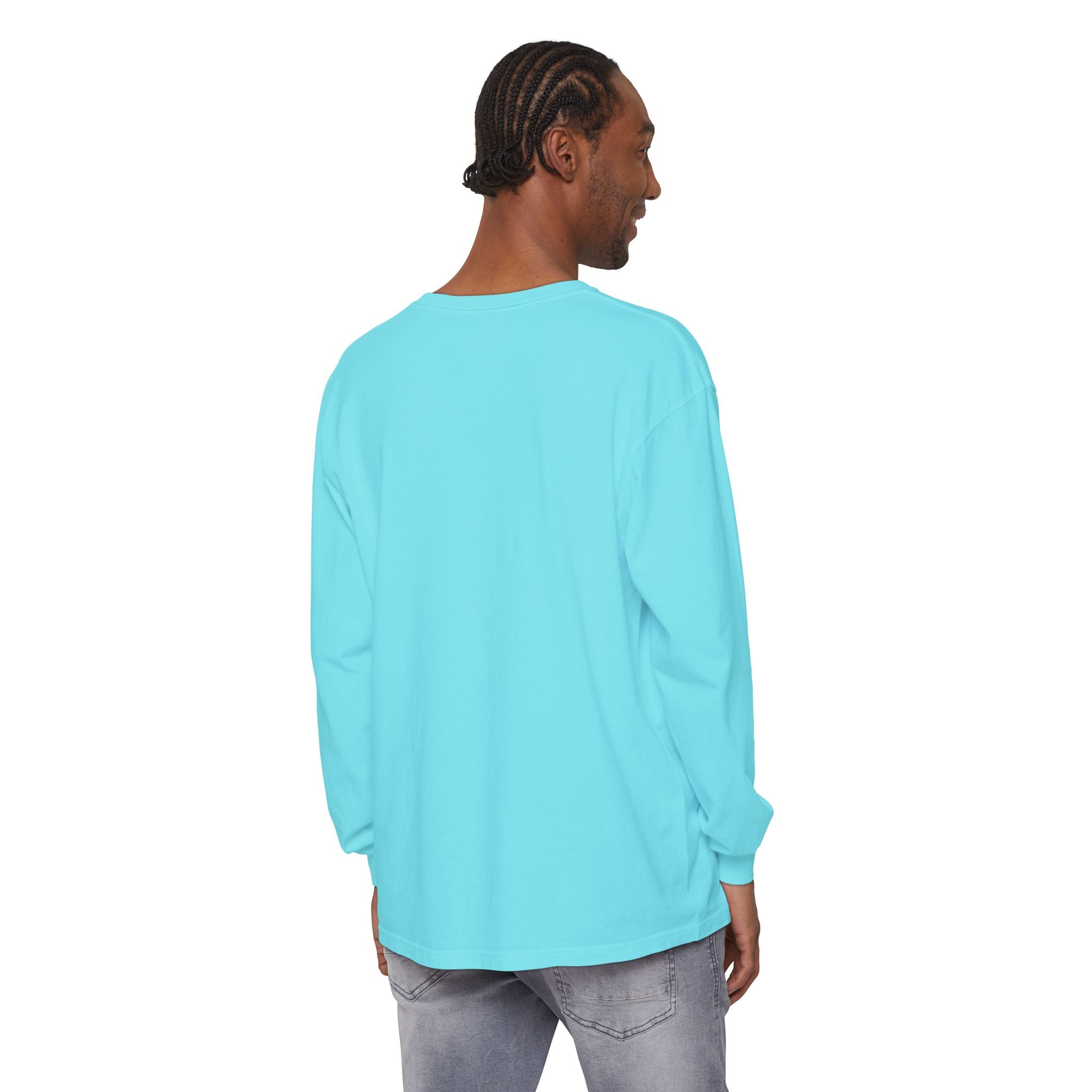 Pegasus Track & Field Long Sleeve T-Shirt - Unisex Garment-Dyed Graphic Tee