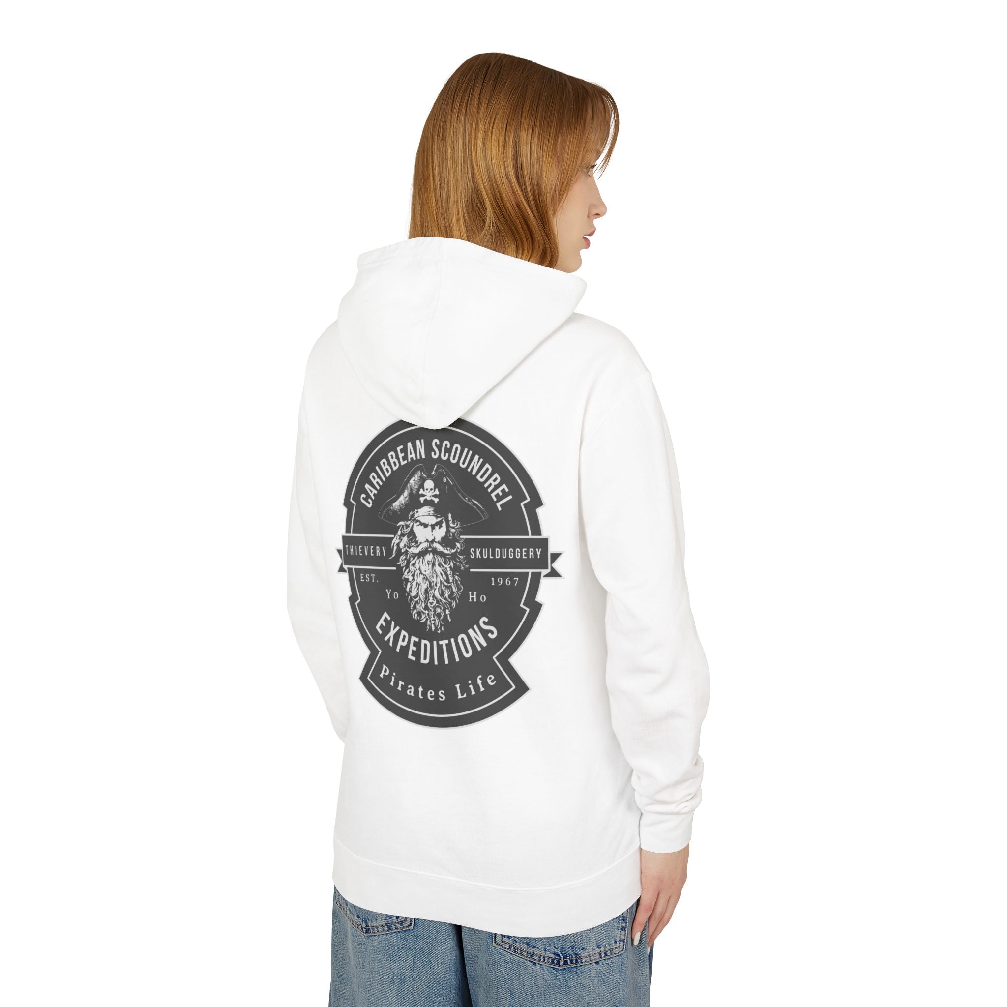 Caribbean Scoundrel Expeditions Unisex Lightweight Hoodie - Yo Ho, Yo Ho