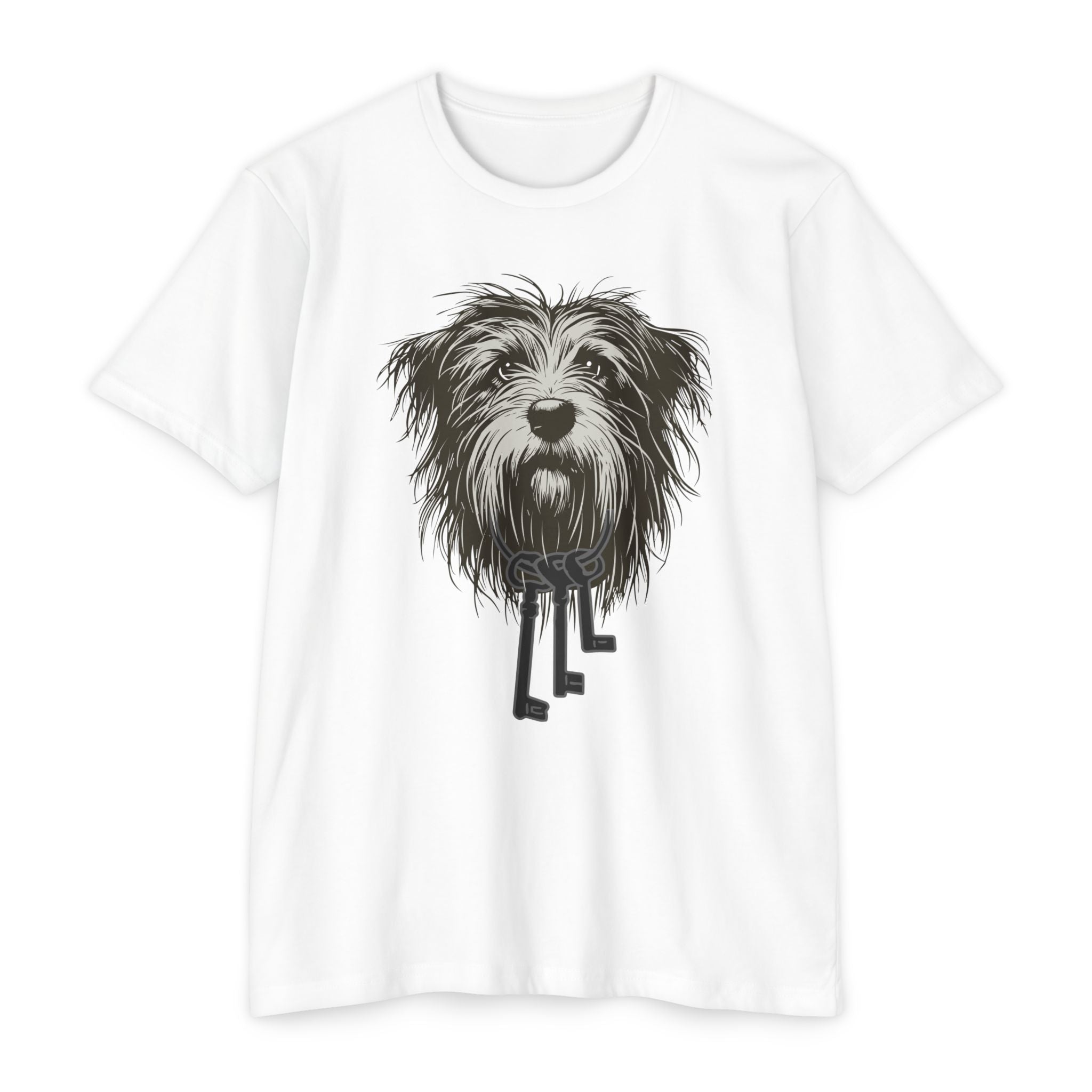 Pirate Dog withholding Jail Keys T-shirt