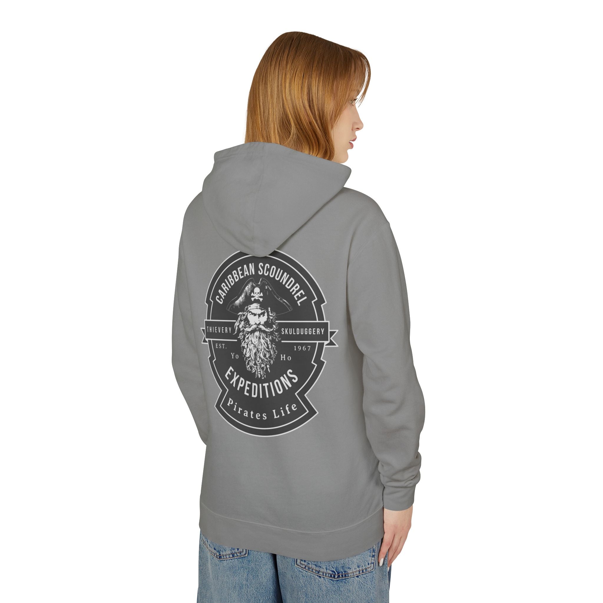 Caribbean Scoundrel Expeditions Unisex Lightweight Hoodie - Yo Ho, Yo Ho