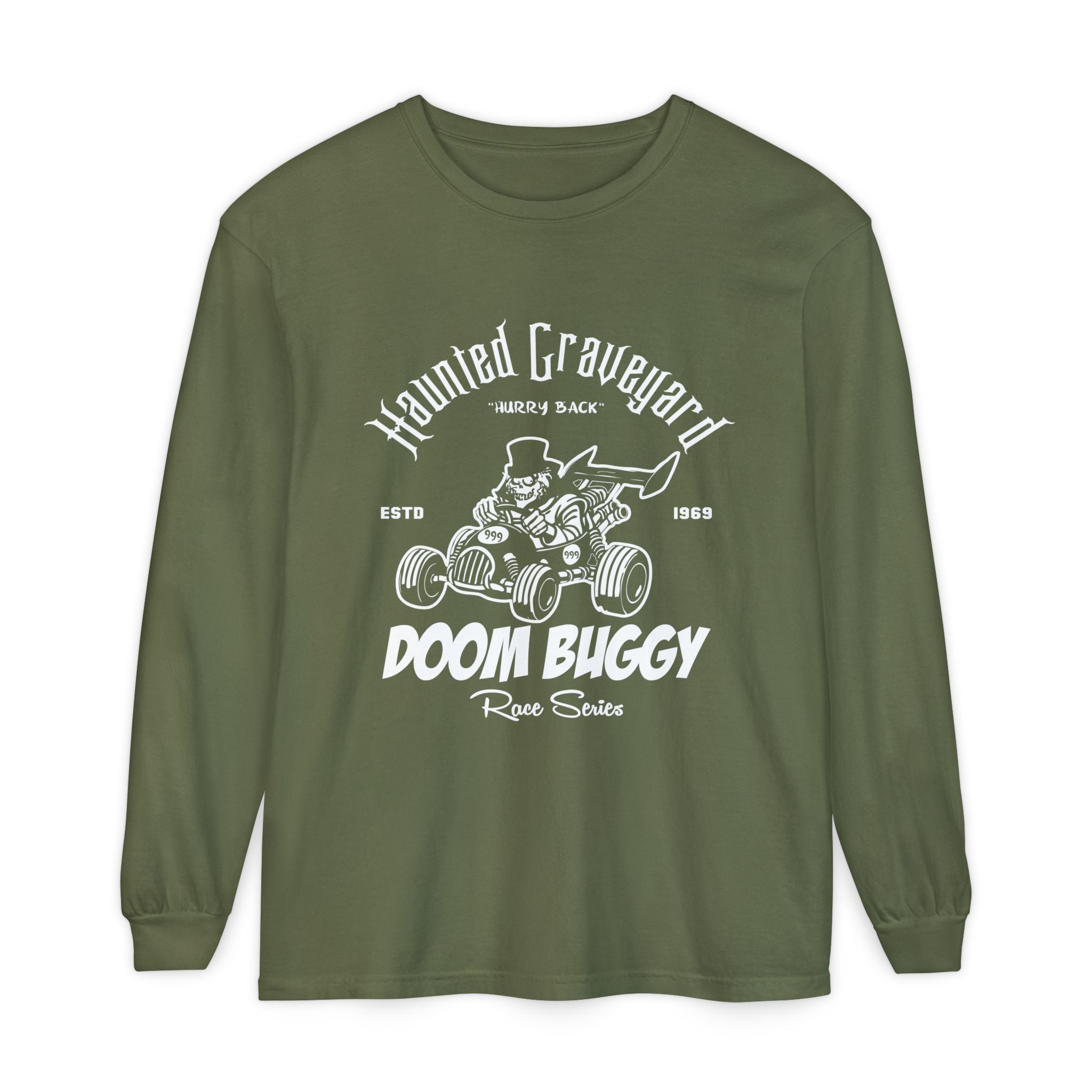Haunted Graveyard Doom Buggy Race Series Long Sleeve Unisex T-Shirt