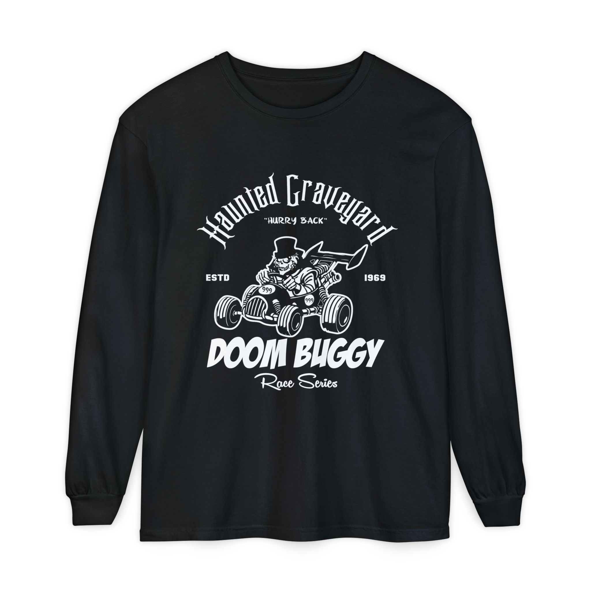Haunted Graveyard Doom Buggy Race Series Long Sleeve Unisex T-Shirt